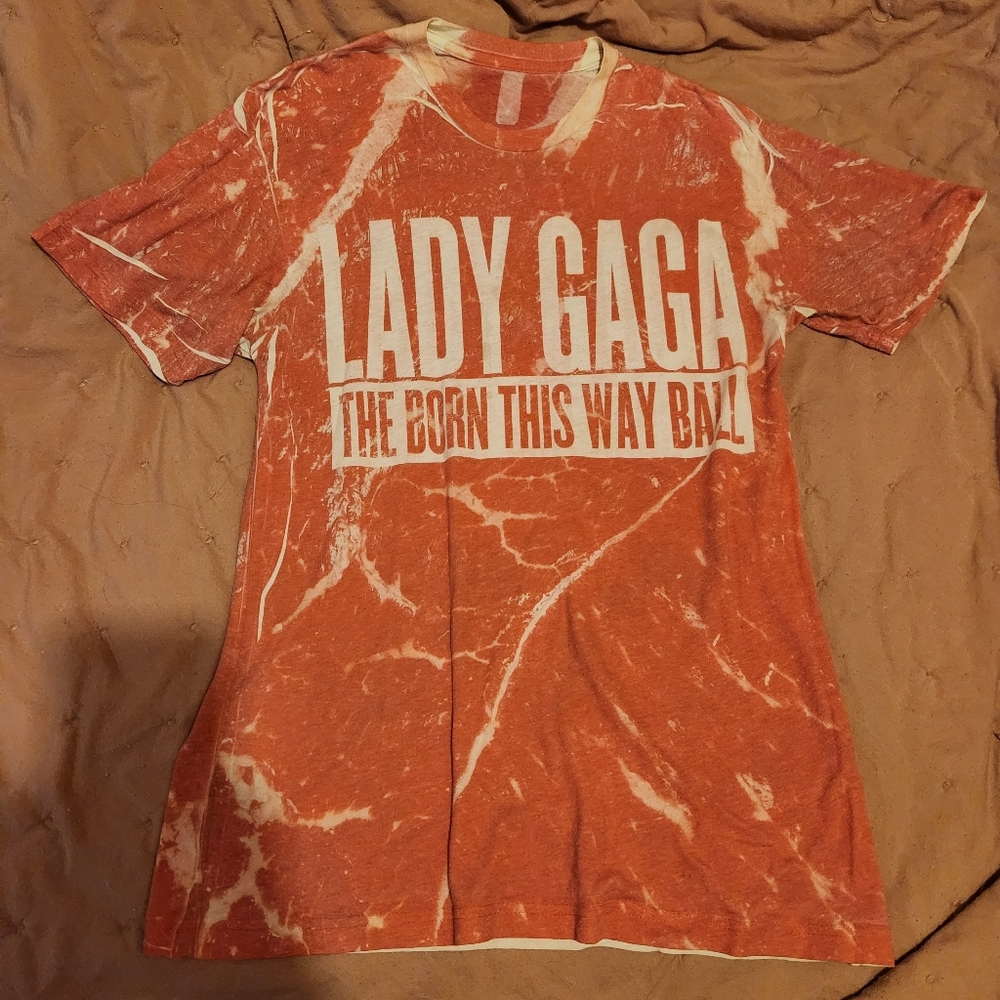 Lady Gaga Born this way ball concert meat shirt